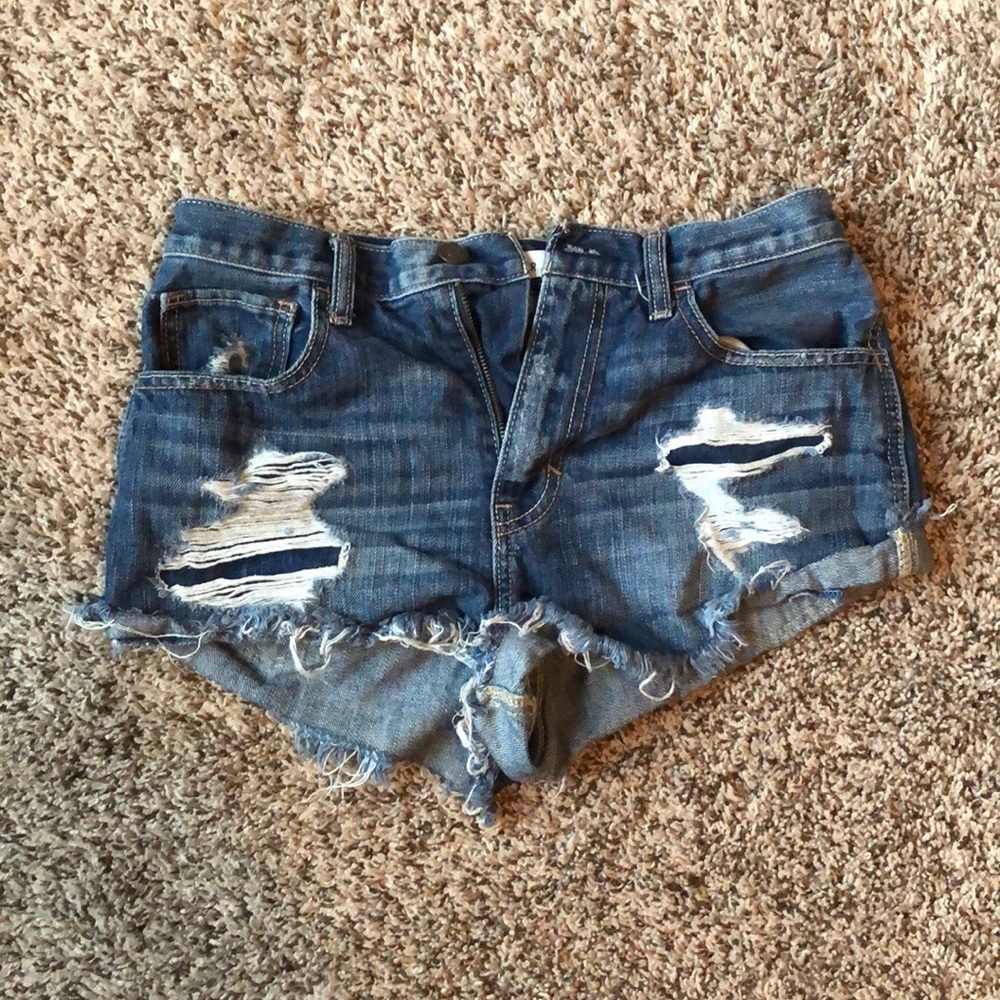 Hollister jean shorts